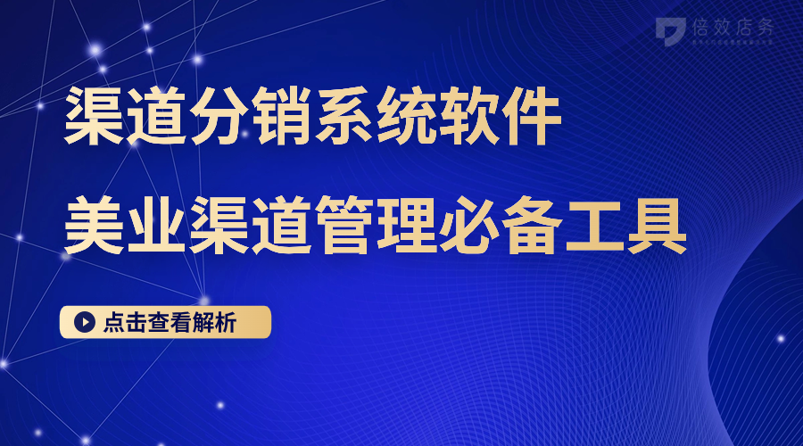 渠道分销系统软件-美业渠道管理必备工具 